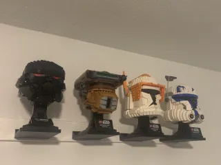 Lego helmet display shelf