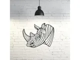 Rhino II wall sculpture 2D-0
