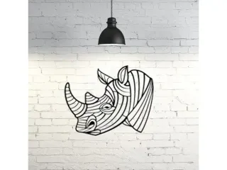 Rhino II wall sculpture 2D
