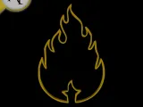 Simple Flame Symbol - 2D Art-0