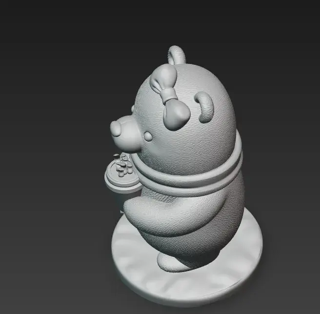 Cozy Bear Coffee Desk Figurine