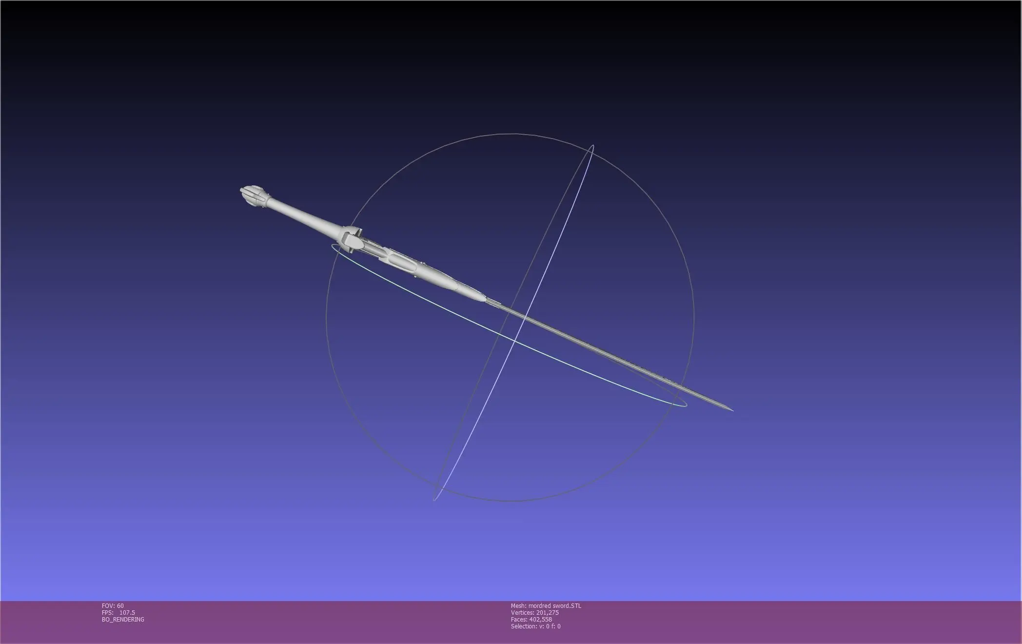 Fate Mordred Sword Printable Assembly