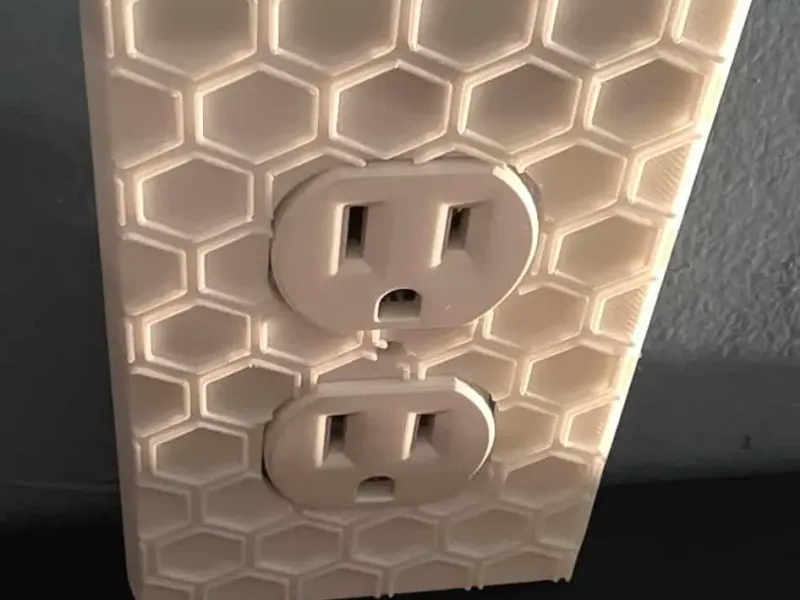 Outlet cover hex and regular design 