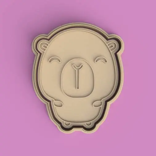 Cortante + Estampa de Carpincho / Capybara Cutter + Stamp