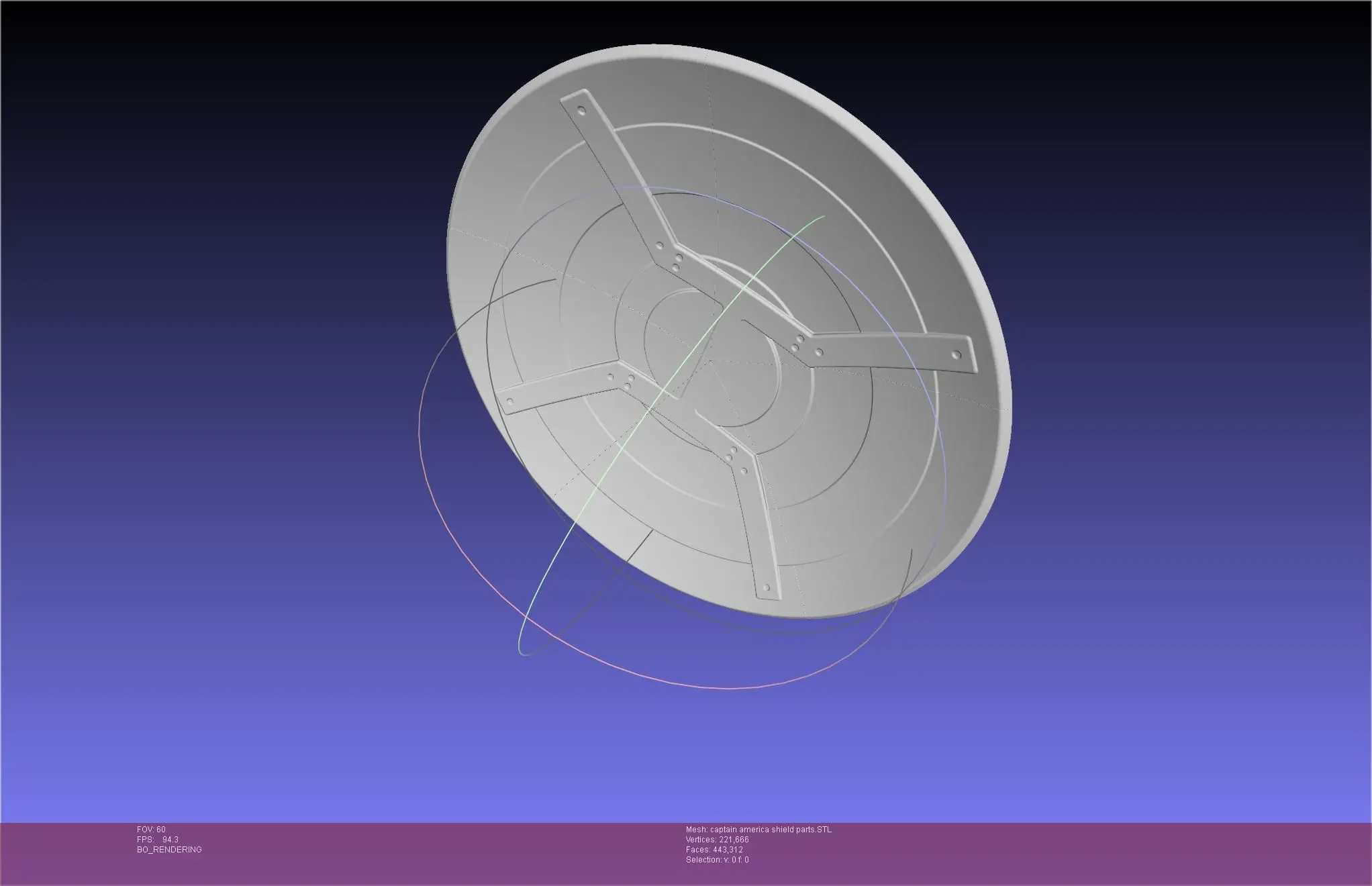 Captain America Shield Printable Assembly