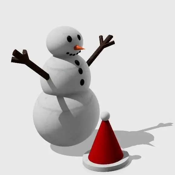 snowman tree topper with hat