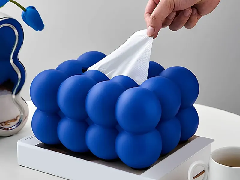 Cloud Tissue Box, Bubble Tissue Holder, Home Decor