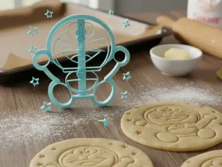 doraemon in space cookie cutter