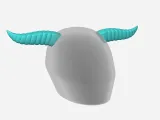 Buffalo Horn for Motorcycle Helmets - Accessory-1