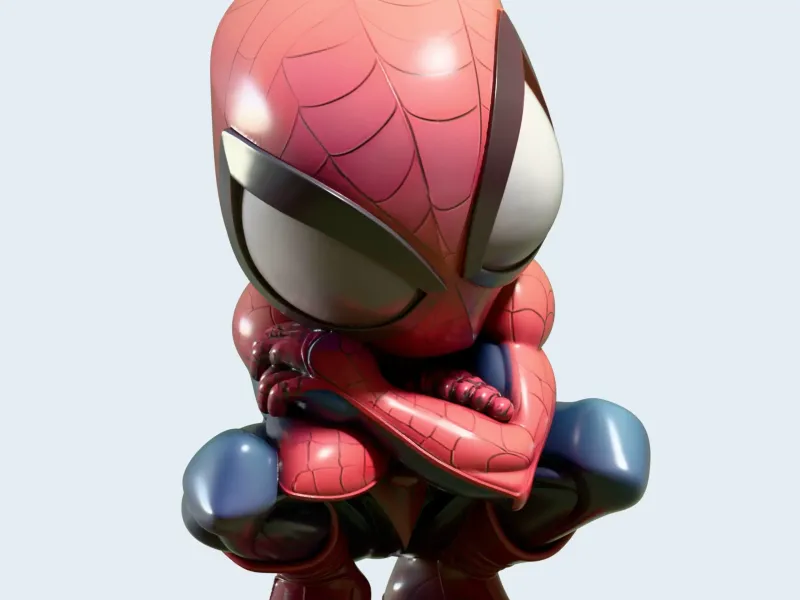Spider Man Chibi Fan Art STL