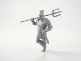 Ocean Gladiator Warrior Fantasy Figurine 3D Printable-3