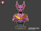 Beerus Sphynx Cat Miniature Bust Sculpture Toy-0