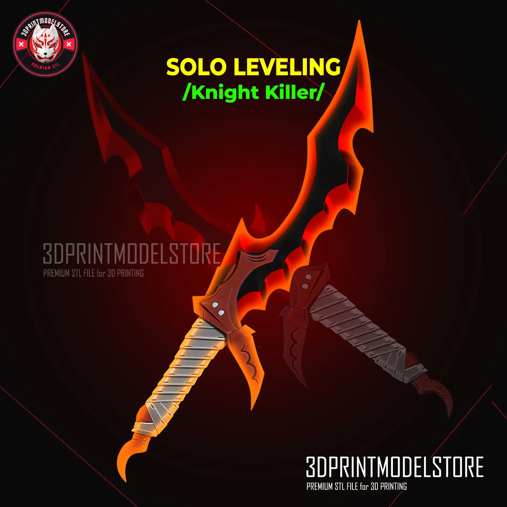Solo Leveling - Knight Killer Dagger Knife Cosplay Weapon