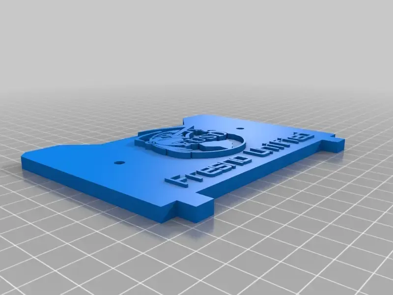 A minha placa posterior personalizada do Replicator 1, 2 e 2X com o logótipo FUSD Fi