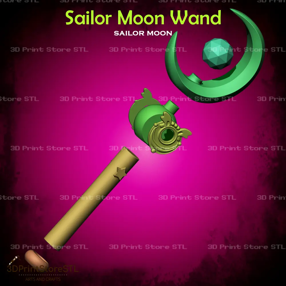 Bacchetta di Sailor Moon Cosplay Sailor Moon - File STL
