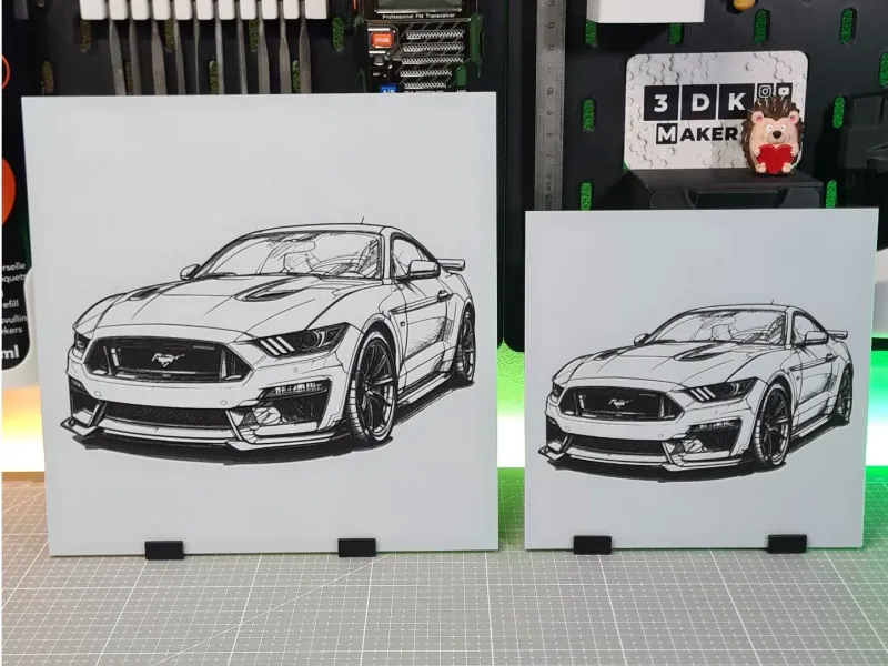 Ford Mustang - Hueforge - 3 цвета