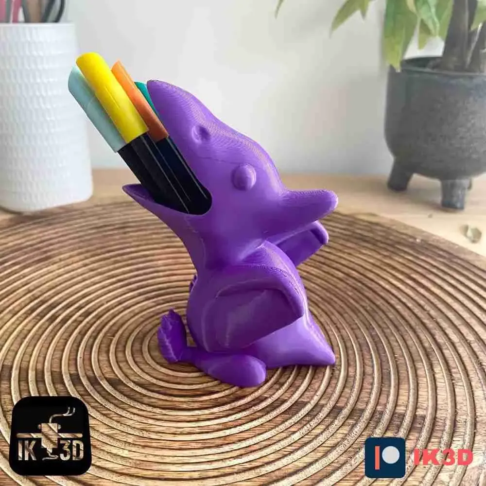 CHUBBY PTERODACTYL DINO PENCIL HOLDER - NO SUPPORTS