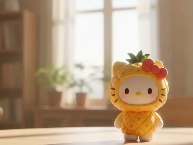 Hello Kitty Pineapple Figurine