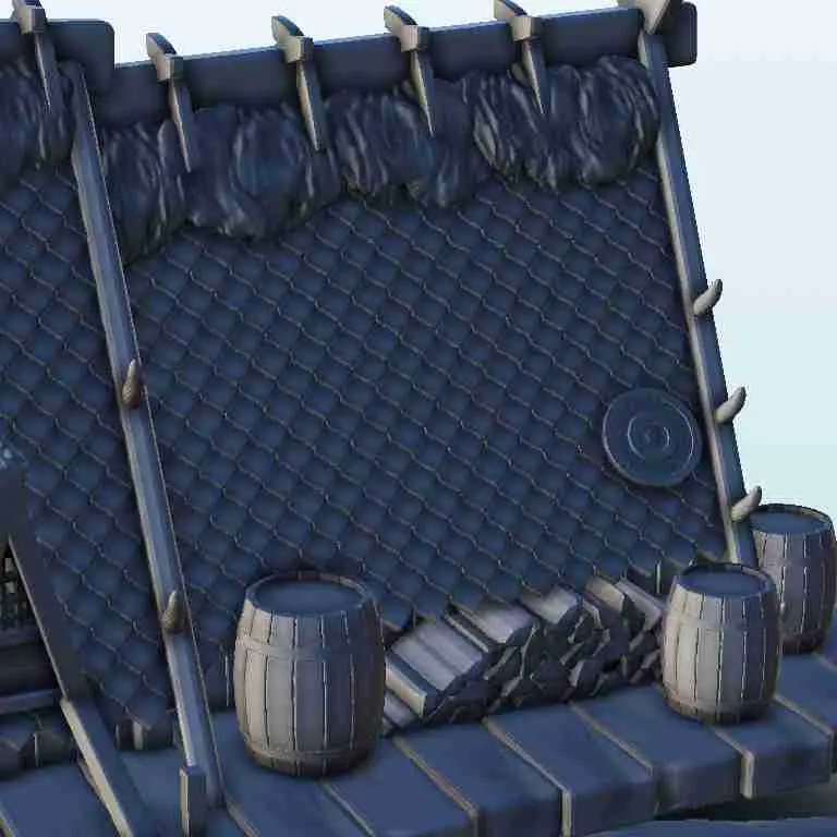 Viking huis 27 - decor middeleeuwse miniaturen warhammer