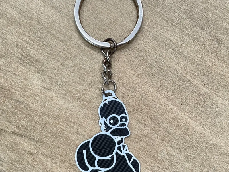 Llavero Homer Dedo