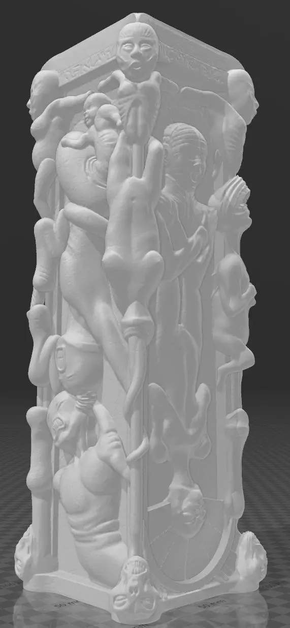 Hellraiser Pillar of Souls Open Mouth V1 3D print model
