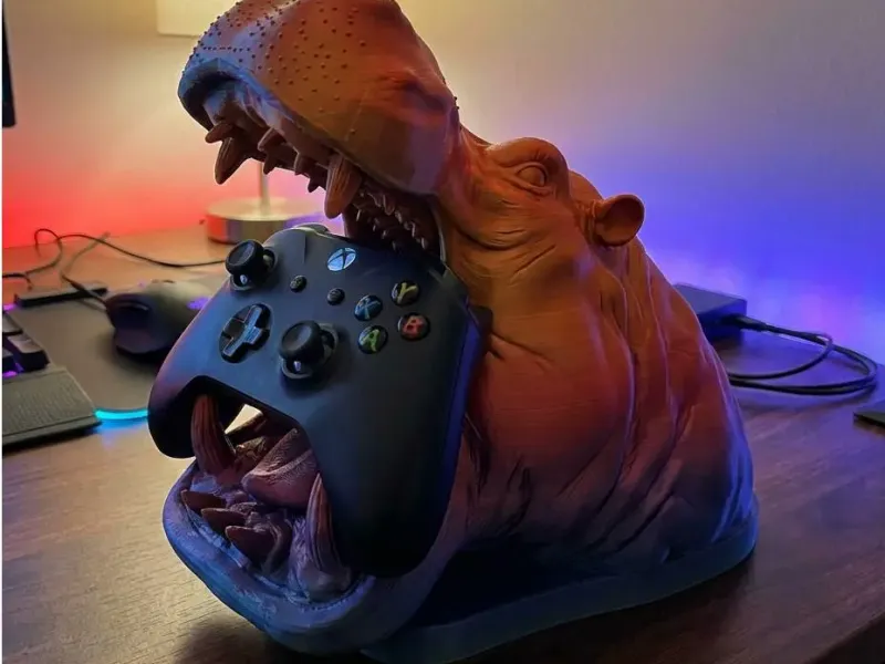 Support de Manette Tête d'Hippopotame | Support Universel pour Manette de Jeu