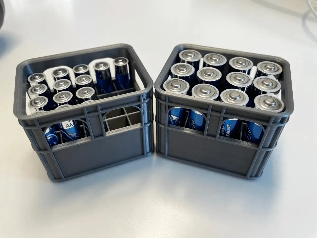 Beer Crate battery holder AA/AAA/9V/18650 Stackable