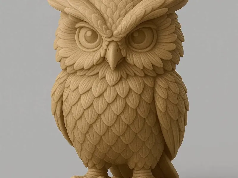 owl detailed 3d model