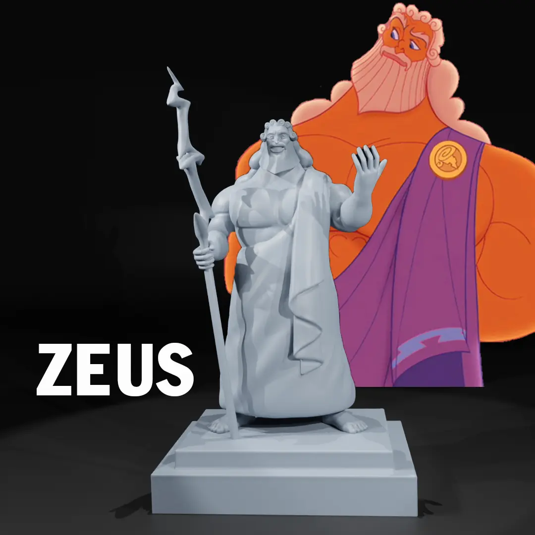 ZEUS - DISNEY 1997 - CARTONE ANIMATO HERCULES