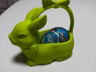 Easter bunny egg basket