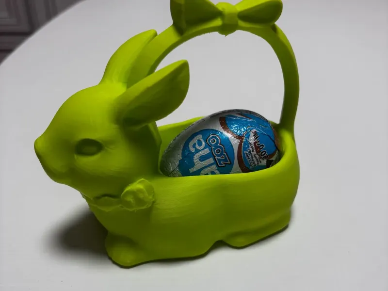 Easter bunny egg basket