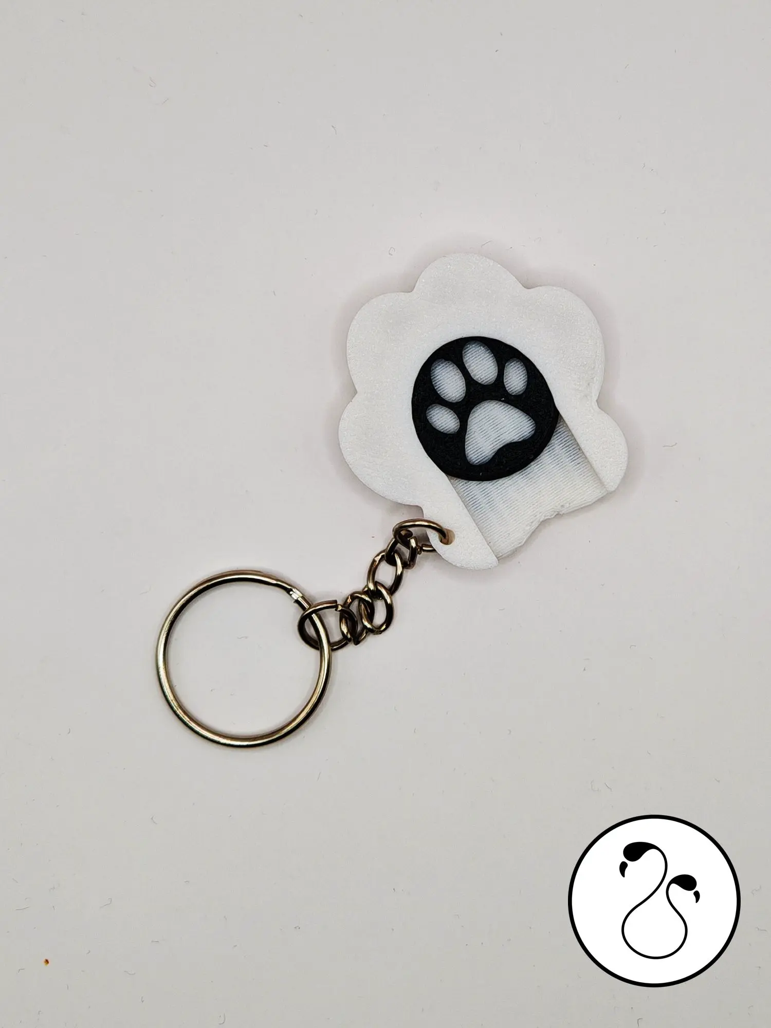 Paw Print Cart Token Fob – Single & Dual Color Profiles