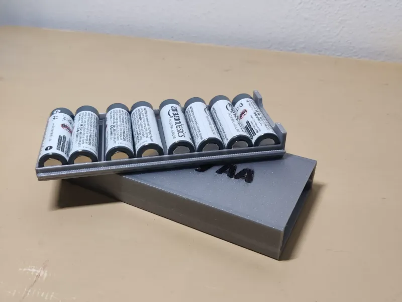 Batterie AA Box mit Schiene