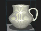 Vase with hand holder.-0