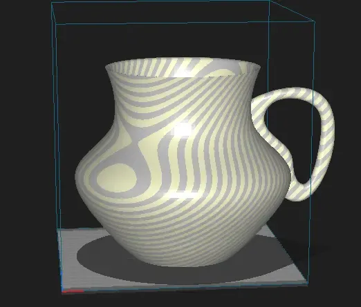 Vaso con supporto per le mani.