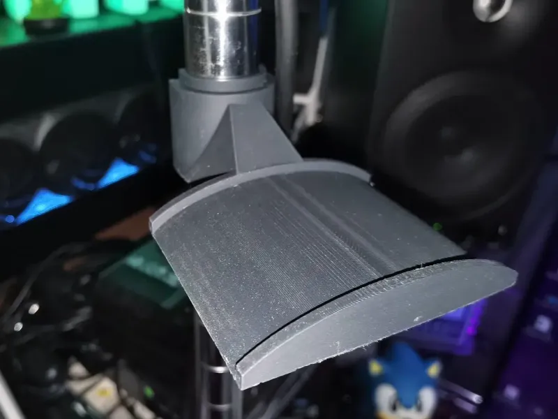 Hoofdtelefoonhanger voor draadplank