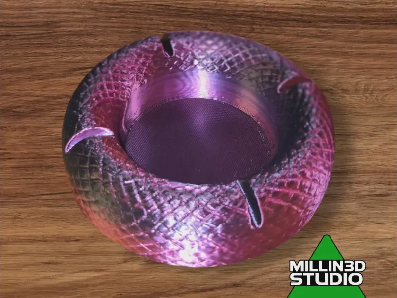 Dragon Scale/Snake Skin Ashtray - Bowl - simple easy print