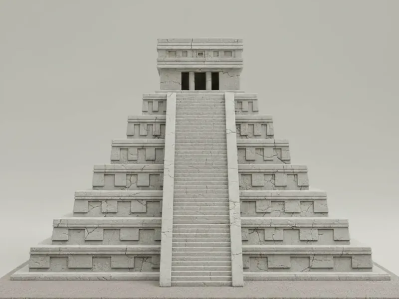 Moonstone Temple Pyramid – Forgotten Empire Ruins Diorama