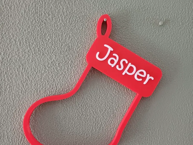Customizable Christmas Stocking Ornament