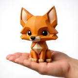 Low Poly Fox Cute Decor Multicolor 3mf