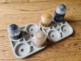 Easy Print in place Folding Citadel Model 8 Paint Pot Holder-2