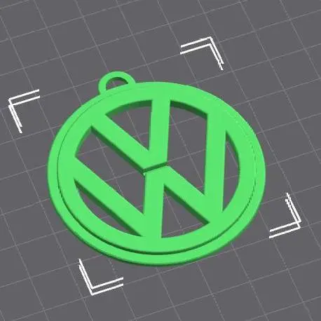 VW logo keychain