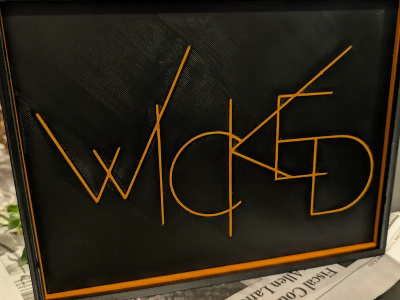 Halloween Wicked Art Deco Letterbox Sign