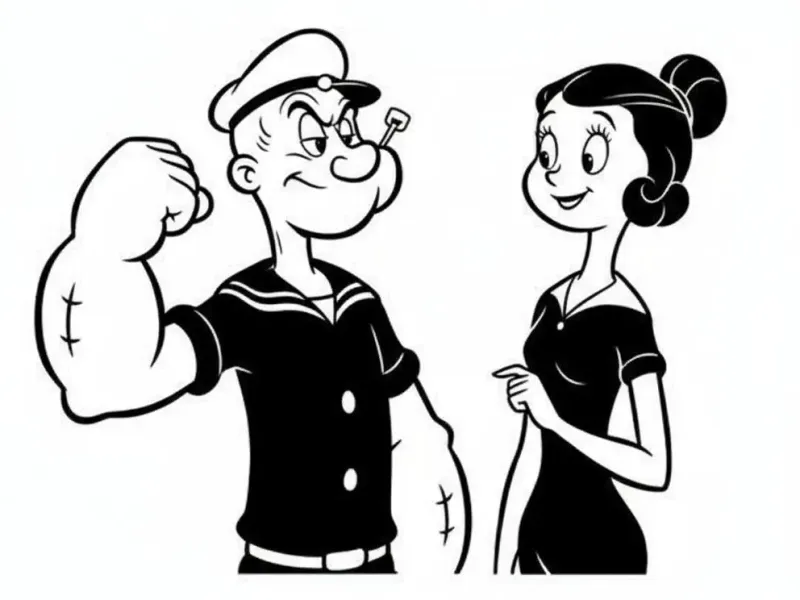 Popeye – Sailor and Sweetheart Silhouette