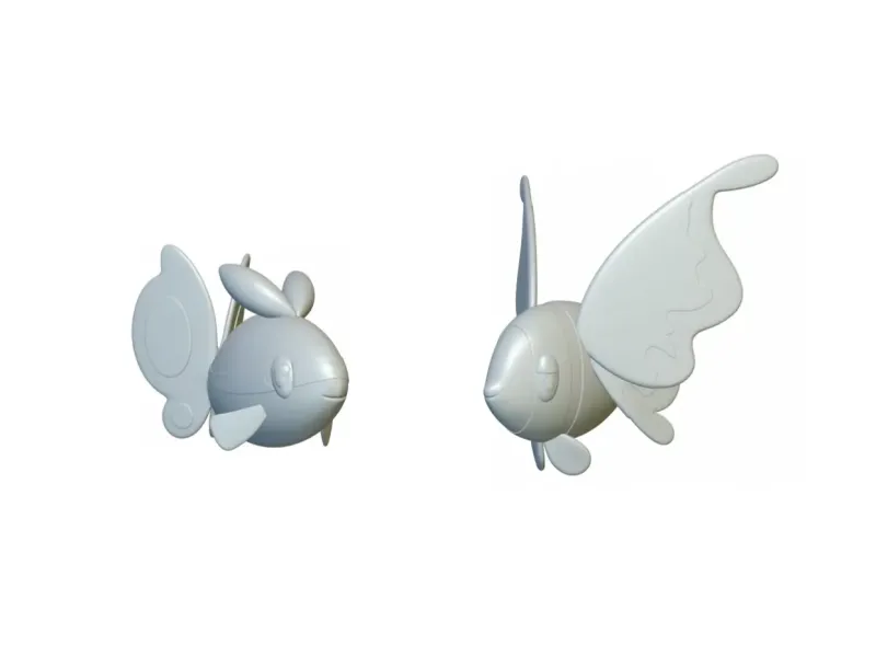 Pokemon Finneon &amp; Lumineon (#456 &amp; #457) - Impression 3D !