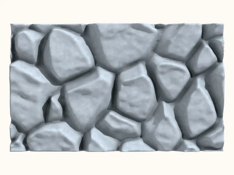 Rugged Cliff Surface for 3D Printing