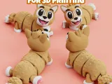 Articulated Corgi dog STL & 3MF – Flexi Print in place-4