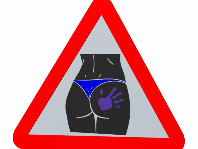 Butt Clap - Warning/Danger Traffic Sign - Wall Art