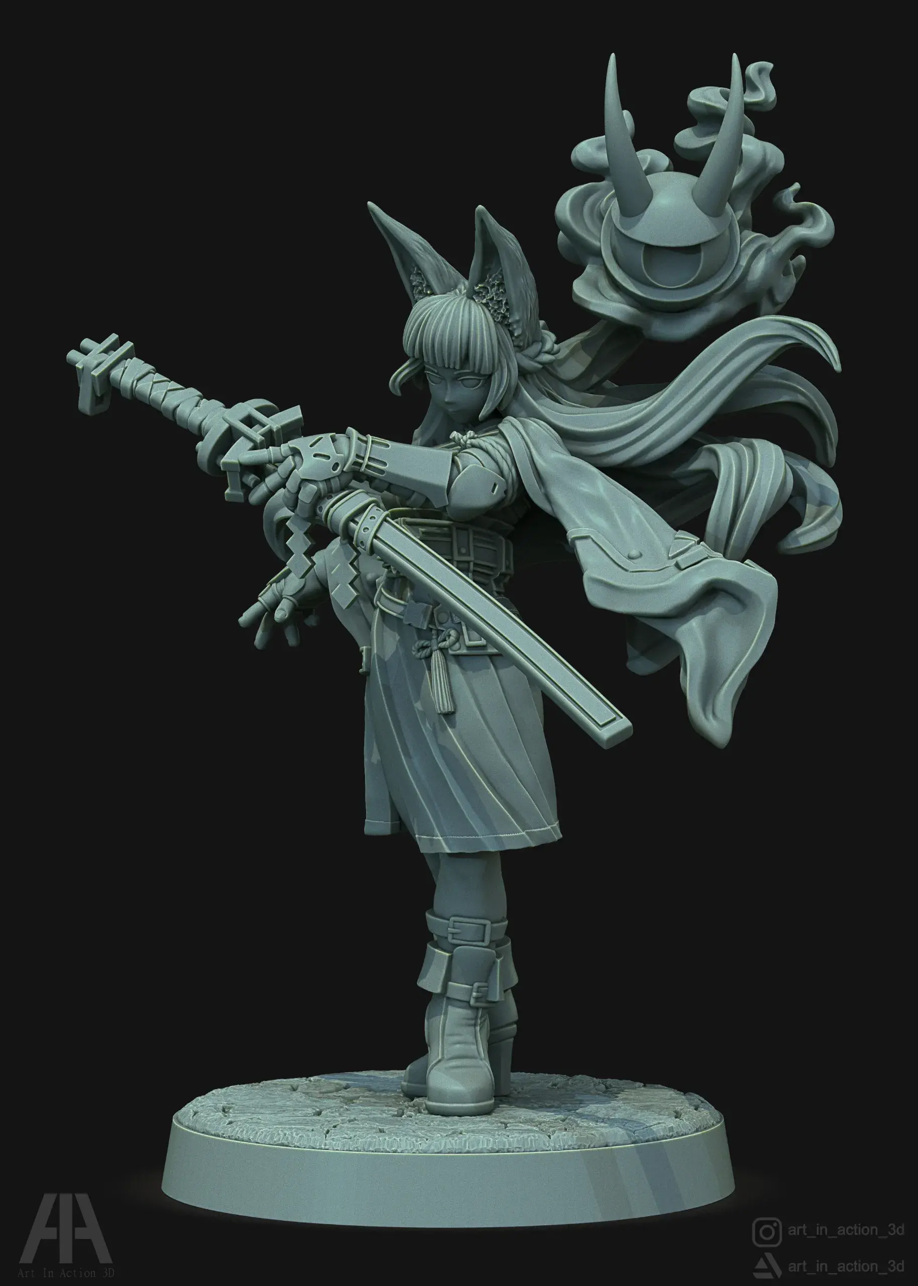 Other STL Download - Miyabi Miniature 32 mm - Zenless Zone Zero