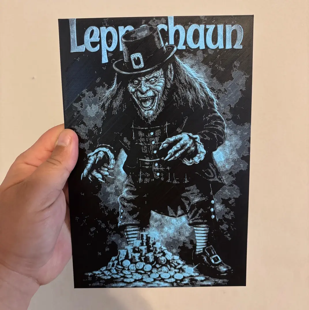Leprechaun Hueforge – 3D Layered Wall Art